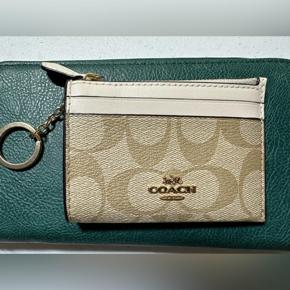 Coach small keychain wallet .